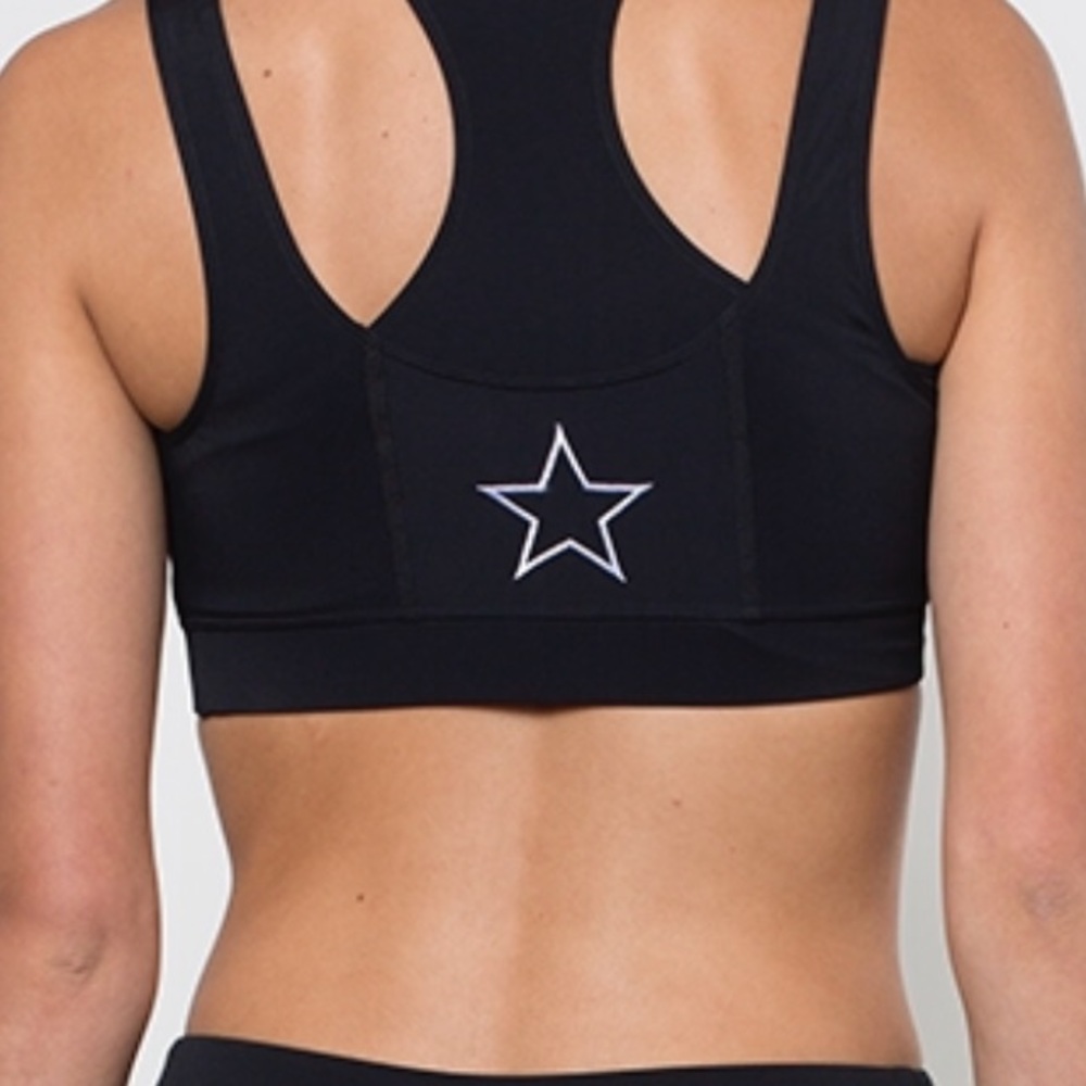 Red Daisy Crop Top Black Bra S